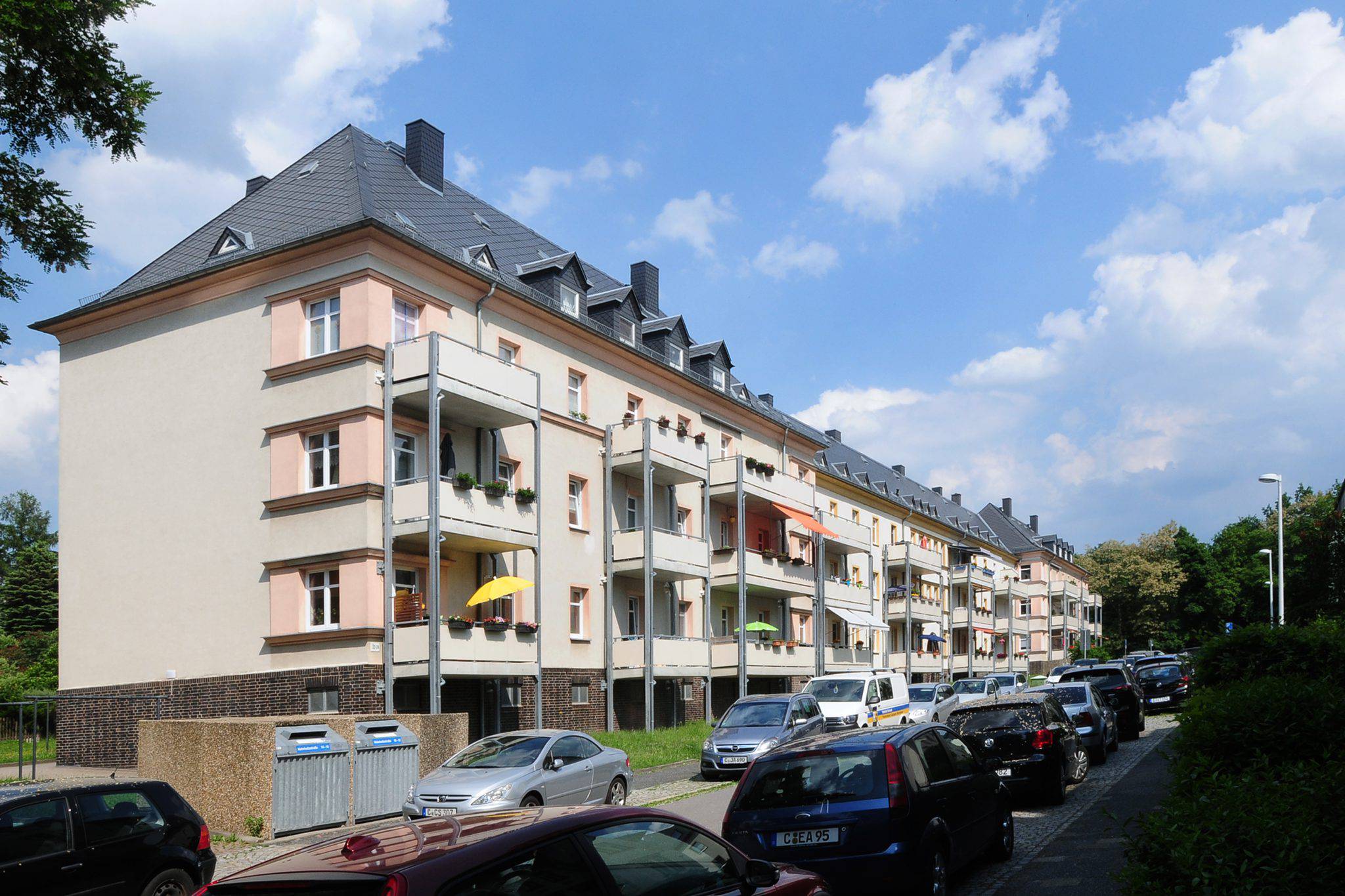 Wohnhäuser in der Helmholzstraße